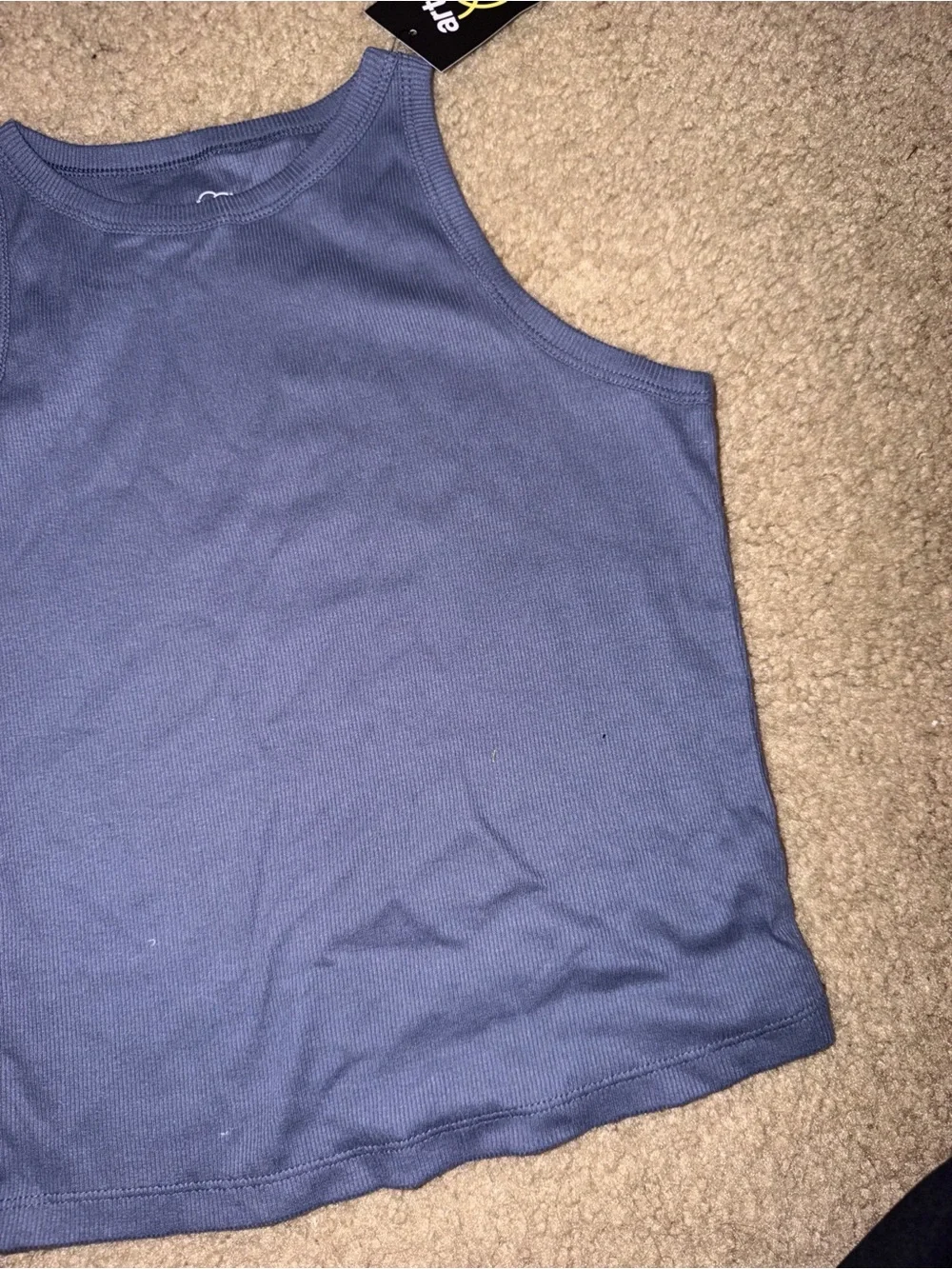 NWT art class Girls' Ribbed Tank Top - Slate Blue